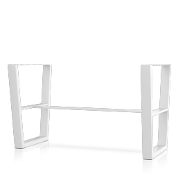 contemporary bases u style bar table base (set of two)